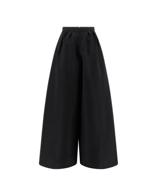 Carolina Herrera Black Wide Trousers