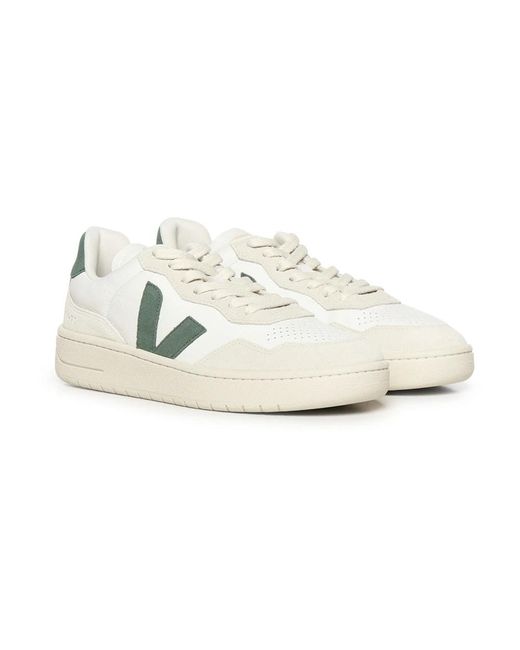 Veja Schoenen ,Wit ,Leer V-90 Leather Sneaker in het White voor heren