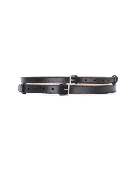 Belts Alexander McQueen de color Black