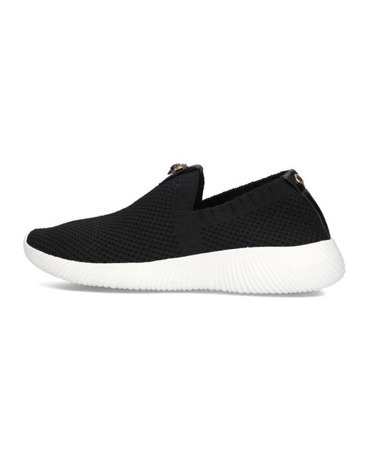 Kurt Geiger Zwarte Instappers Lorna, Winter Stijl in het Black