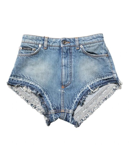 Dolce & Gabbana Blue Denim Shorts