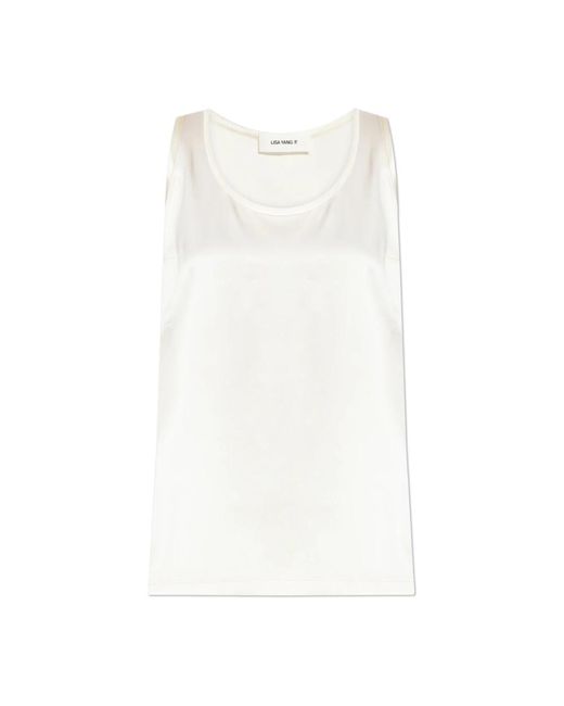 Sleeveless Tops di Lisa Yang in White
