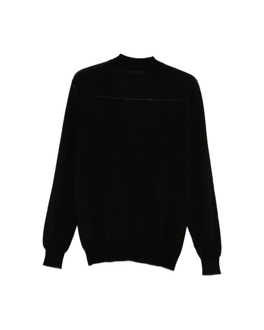 Lardini Schwarze Pullover Kollektion in Black für Herren