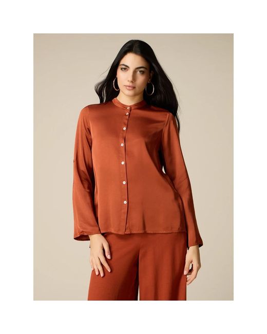 Blouses Oltre de color Orange
