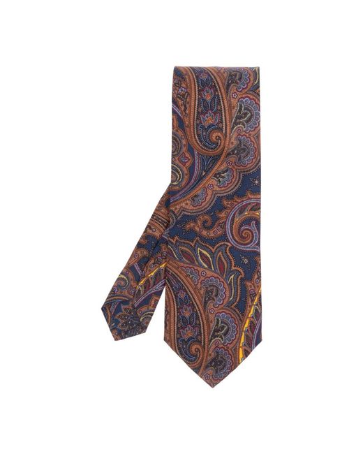 Etro Gemusterte Krawatte in Purple für Herren