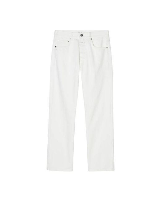 Closed White Straight Fit Jeans