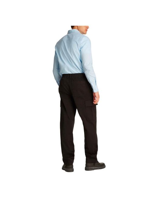 Calvin Klein Black Straight Trousers for men