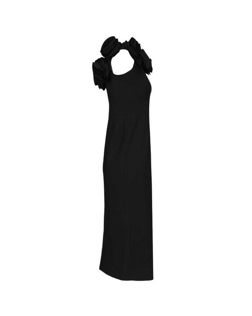 ROTATE BIRGER CHRISTENSEN Black Midi Dresses