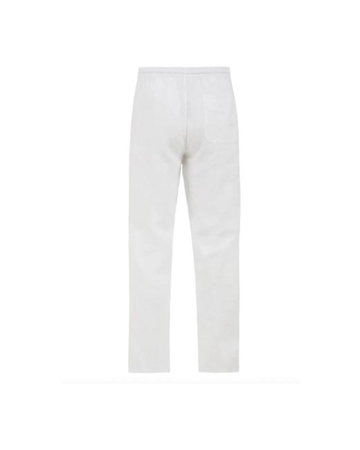 Aspesi White Straight Trousers for men