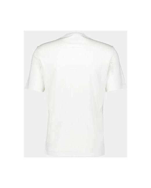 Brunello Cucinelli Tops ,Wit ,Katoen Cotton Jersey T-Shirt in het White voor heren