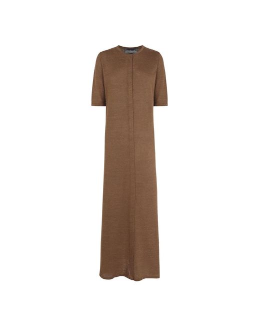 Cortana Brown Knitted Dresses