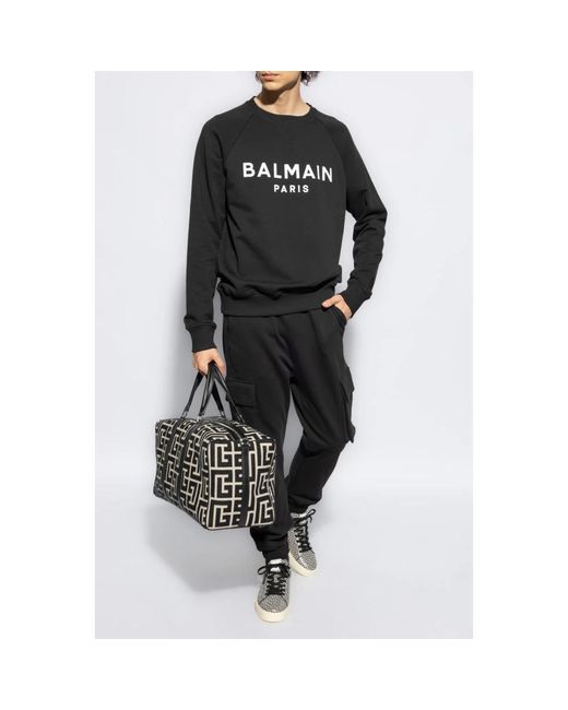 Trousers > sweatpants Balmain pour homme en coloris Black