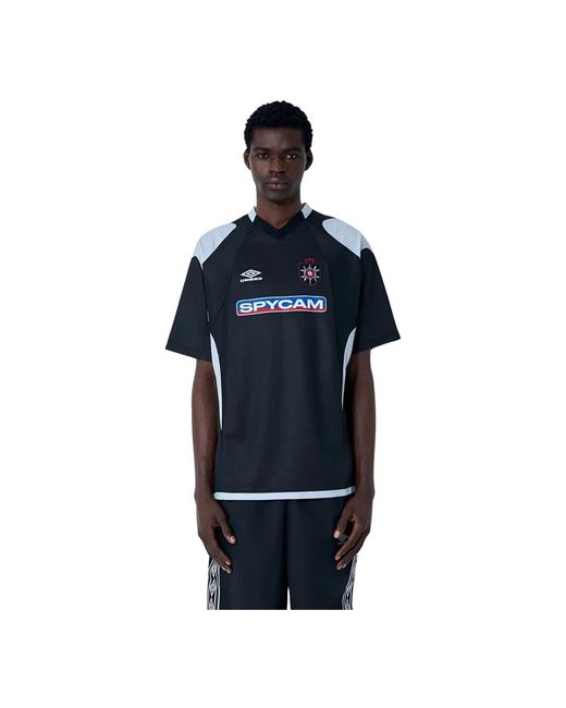 Umbro Tops ,Zwart ,Training T-Shirt in het Blue voor heren