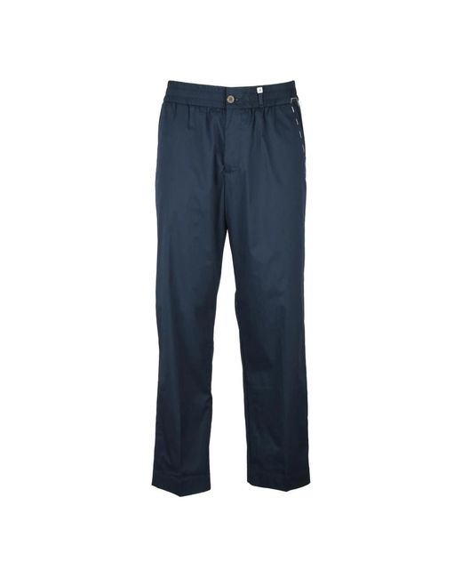 Straight Trousers di Myths in Blue da Uomo
