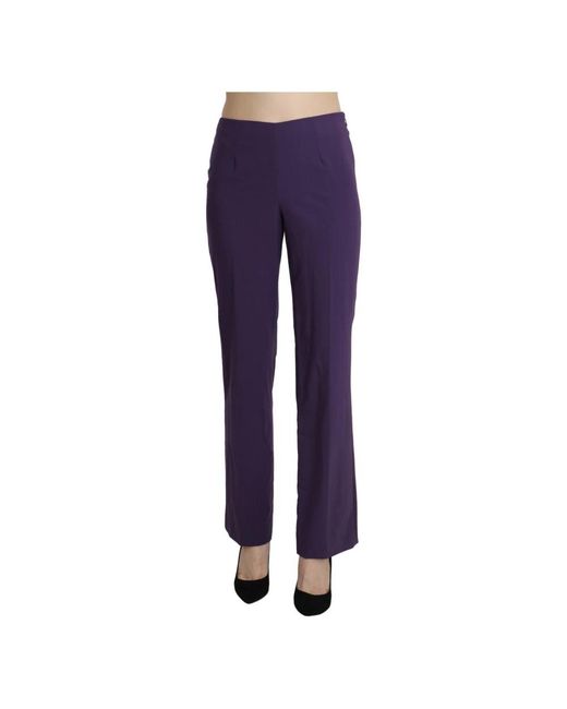 Bencivenga Purple Straight Trousers