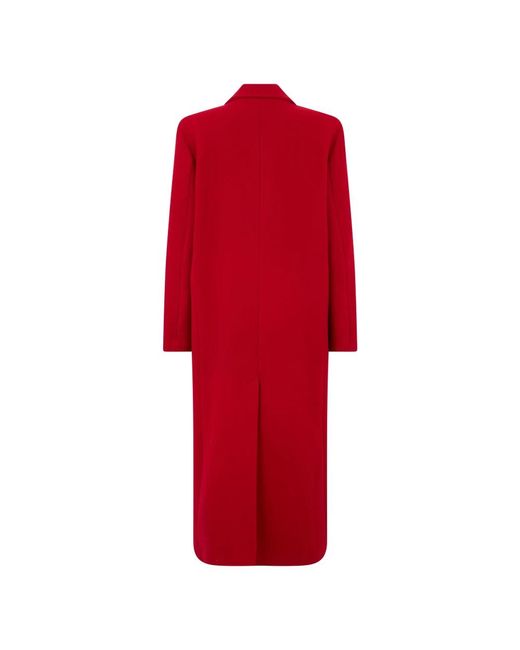 Pinko Red Double-Breasted Coats
