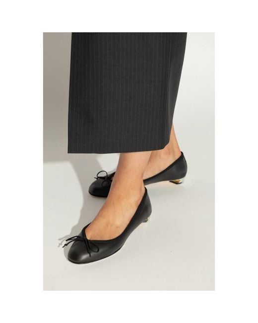 McQueen Black Ballerina Shoes