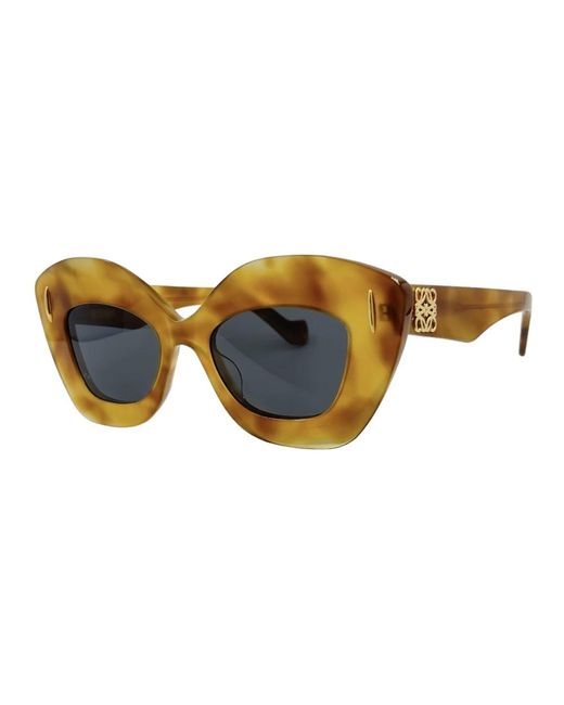 Loewe Brown Retro screen sonnenbrille - karamell gelb