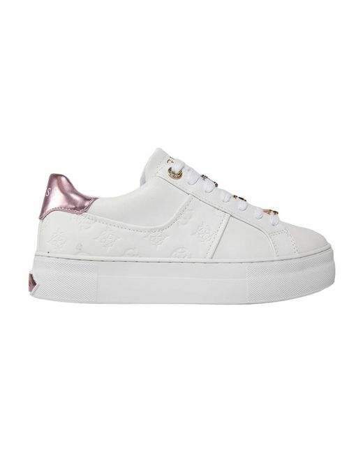 Sneakers bianco rosa giella fljgie fal12 di Guess in White