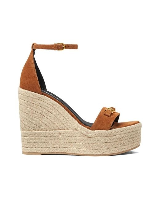 Wedges Versace en coloris Natural