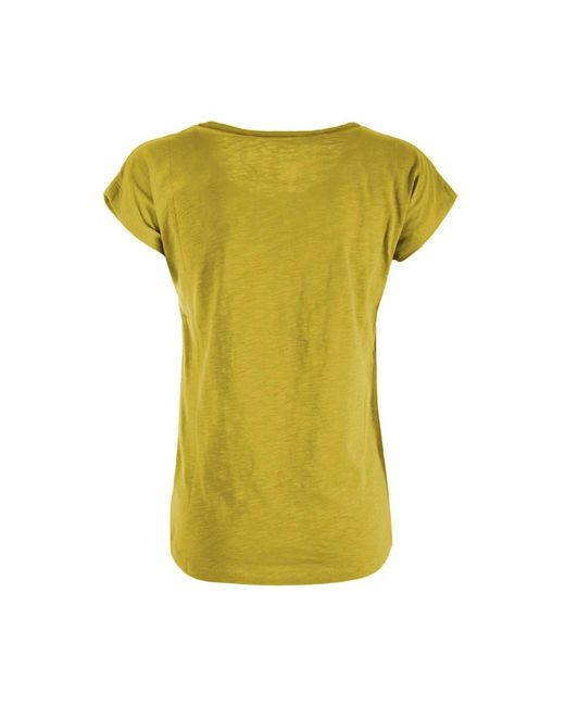 Yes Zee Yellow Baumwolle logo print rundhals t-shirt
