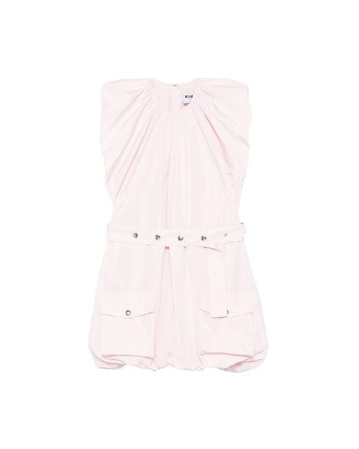 MSGM Pink Short Dresses