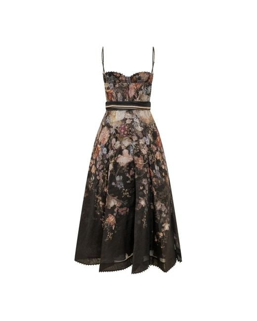 Zimmermann Black Midi Dresses