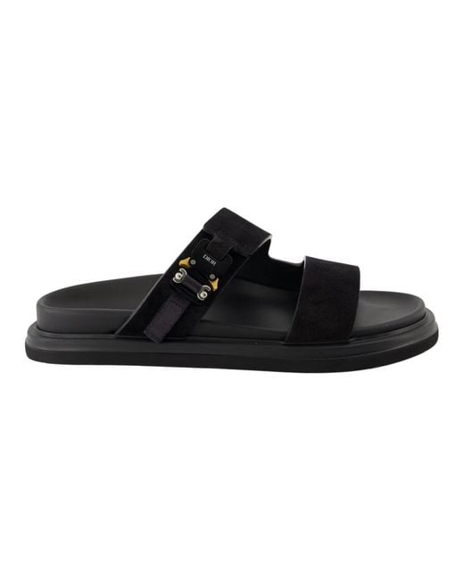 Dior Schwarze Aqua Sandalen Slip-On Offene Zehe in Black für Herren