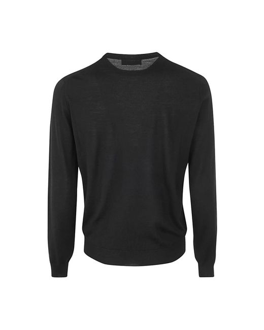 FILIPPO DE LAURENTIIS Round-Neck Knitwear in het Black voor heren
