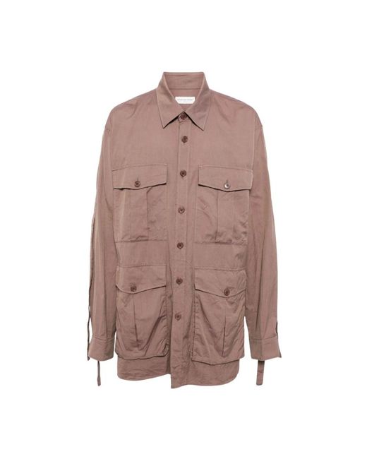Light Jackets Dries Van Noten de color Brown