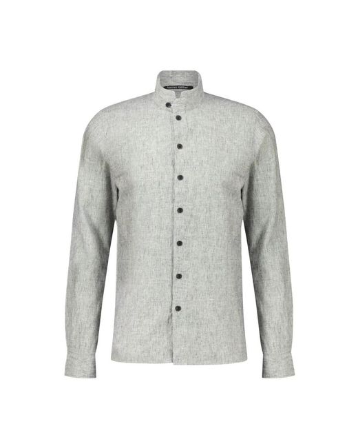 Hannes Roether Gray Casual Shirts for men
