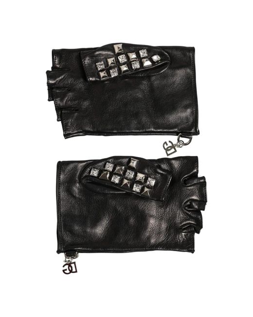 Dolce & Gabbana Black Gloves for men