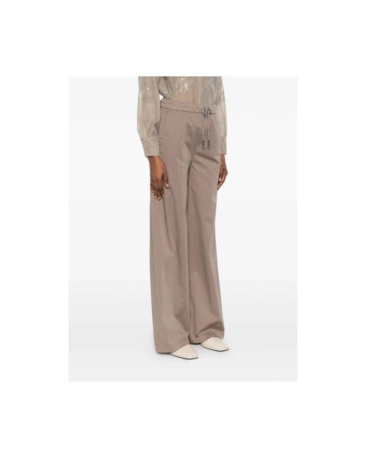 Panicale Gray Wide Trousers