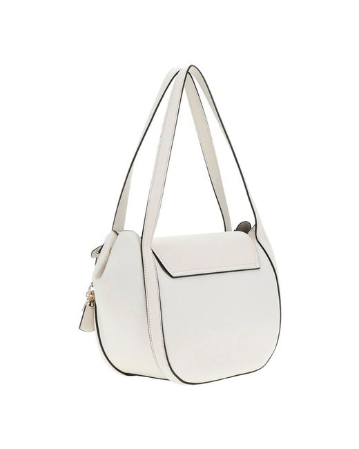 Guess White Shoulder Bags