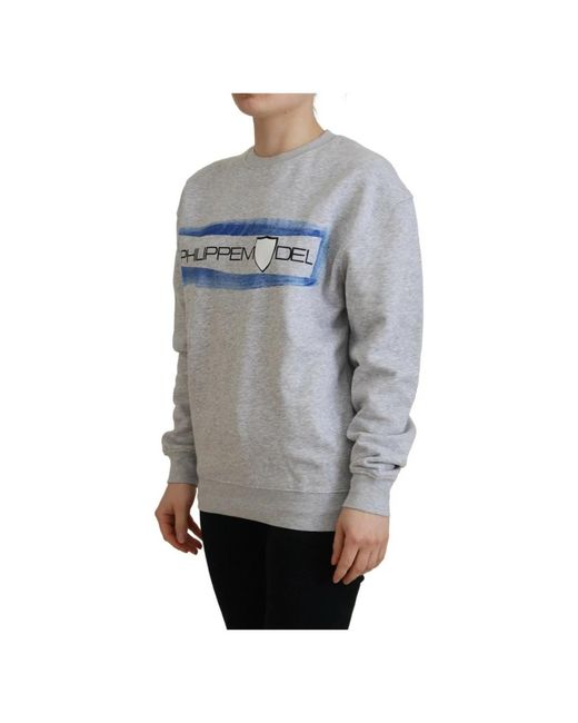 Philippe Model Gray Sweatshirts for men