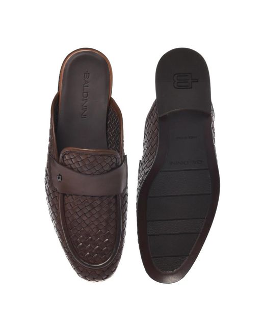 Baldinini Brown Mules for men