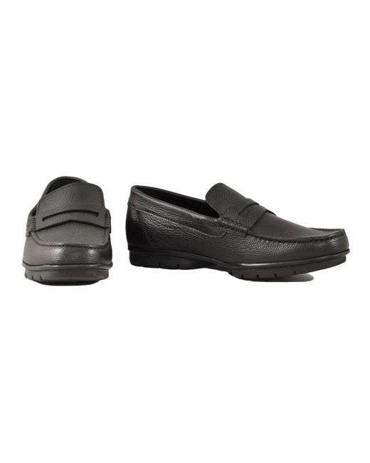 Loafers Testoni de hombre de color Black