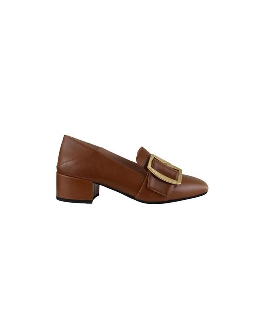 Bally Brown Boucle Pumps