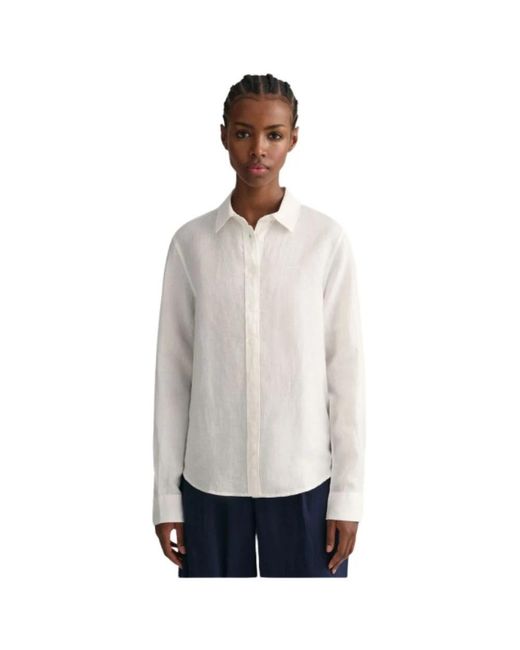 Gant Blouses & Shirts > Shirts in het White