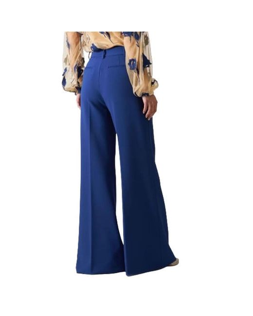 Trousers > wide trousers Blugirl Blumarine en coloris Blue