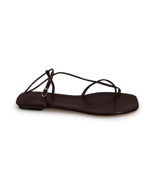 Soeur Brown Flat Sandals