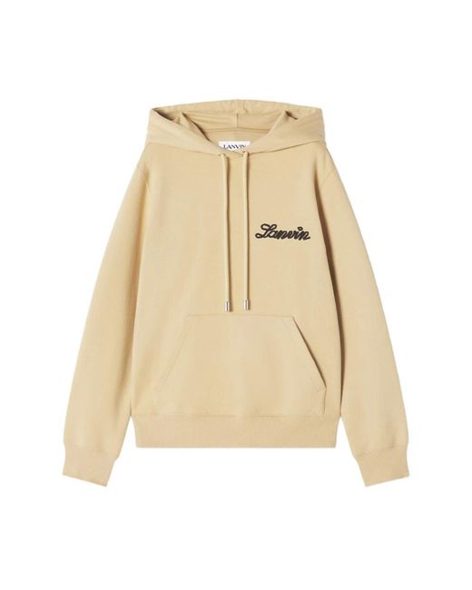Lanvin Hoodies in het Natural voor heren