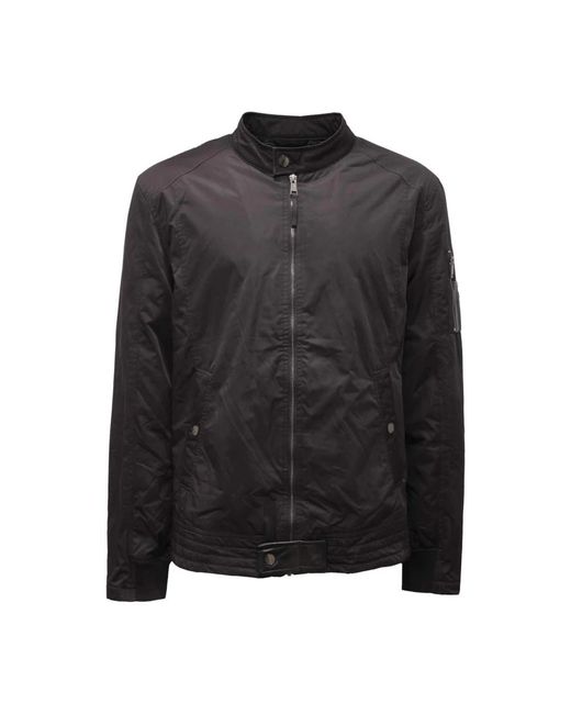 Guess Jassen ,Zwart ,Polyester Los Angeles Jacket in het Black voor heren