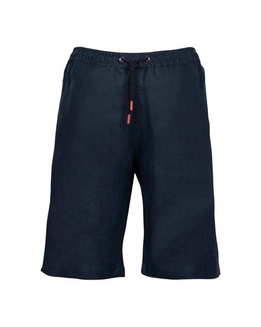 Kiton Blue Casual Shorts for men