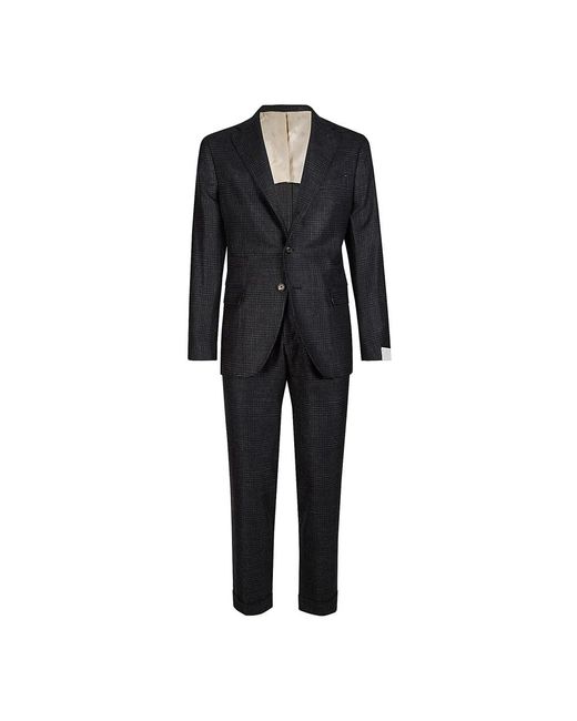 Eleventy Single Breasted Suits in het Black voor heren