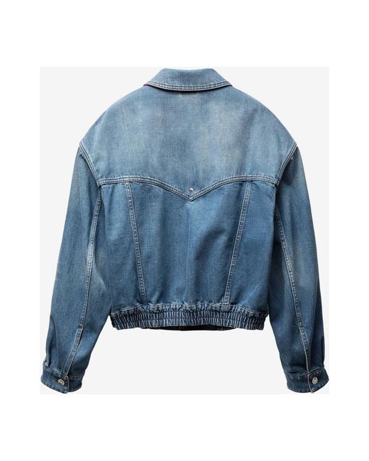 Versace Cotton Jacket in het Blue