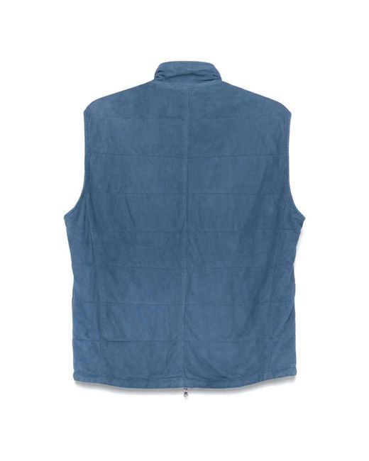 Barba Napoli Vests in het Blue voor heren