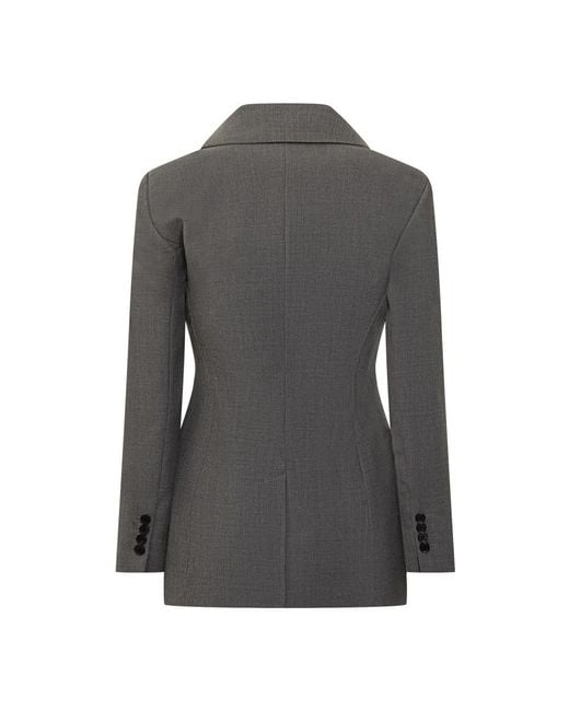 Givenchy Double-Breasted Jas Van Wol in het Gray