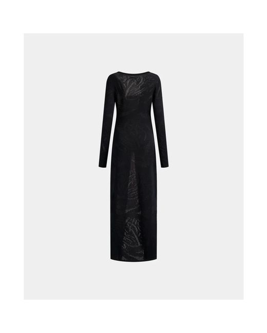 Daily Paper Kleedjes ,Zwart ,Braided Long Cardigan in het Black