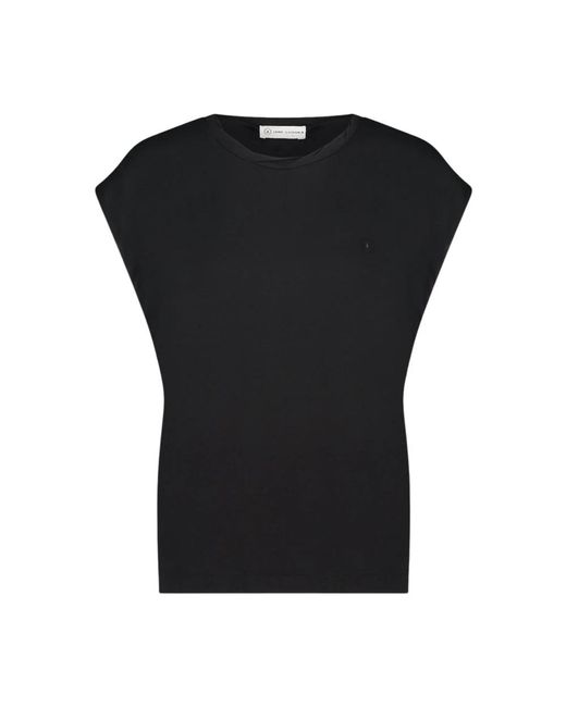 T-shirt maria logo | nero di Jane Lushka in Black